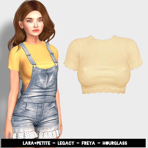 (fd) Cutiepie Crop - Canary (LARA + PETITE, HOURGLASS, FREYA & LEGACY)