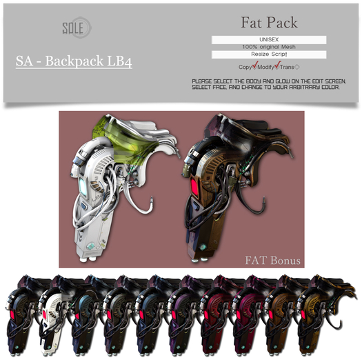 :::SOLE::: SA - Backpack LB4 (Fat Pack)
