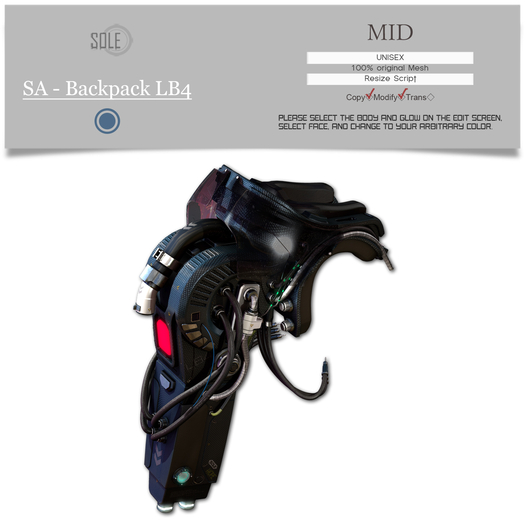 :::SOLE::: SA - Backpack LB4 (MID)