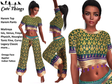 [CT] Yasmine Indian  Outfit Green - Maitreya - Belleza - Slink - Tonic - Legacy - more - DEMO
