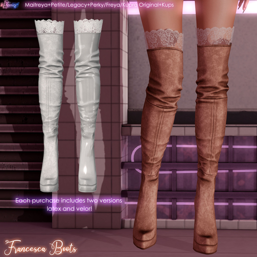 [Eternus] Francesca Boots (White)