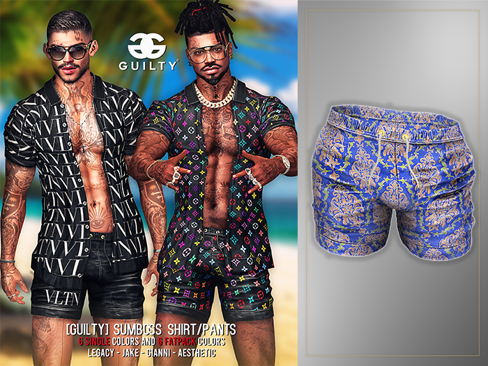 GUILTY 055 SumBoss Pants Blue
