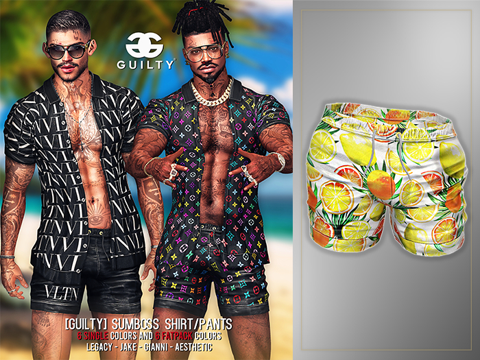 GUILTY 055 SumBoss Pants Lemon