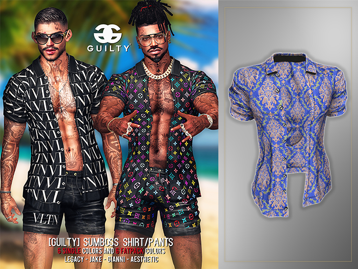 GUILTY 055 SumBoss Shirt Blue