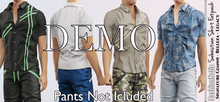 Demo Sebastian Male Shirt with stripes Fatpack Colors - Signature Gianni, Belleza Jake, Legacy - FashionNatic