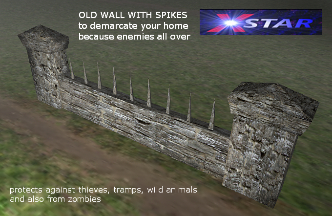 Xstar OLD WALL WITH SPIKES