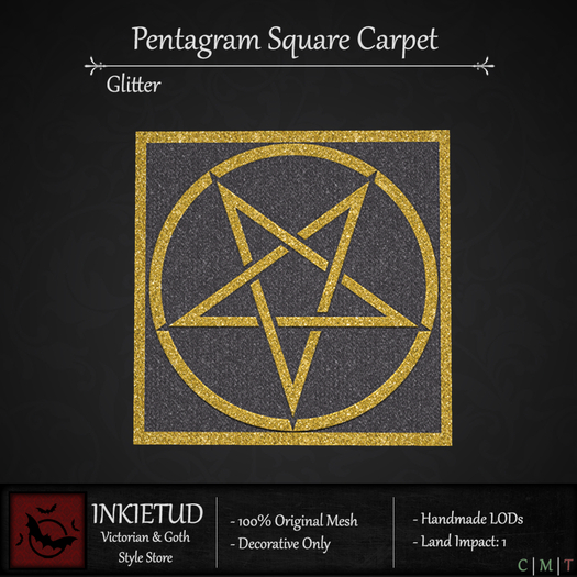 [INKIETUD] Pentagram Square Carpet (Boxed)