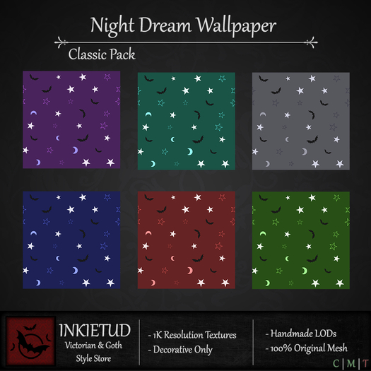 [INKIETUD] Night Dream Wallpaper - Classic (Boxed)