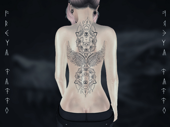 Freya Tattoo BOM - Back Isis