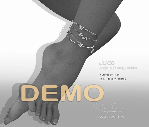 DarkFire Jules Angel & Buttefly Anklet DEMO
