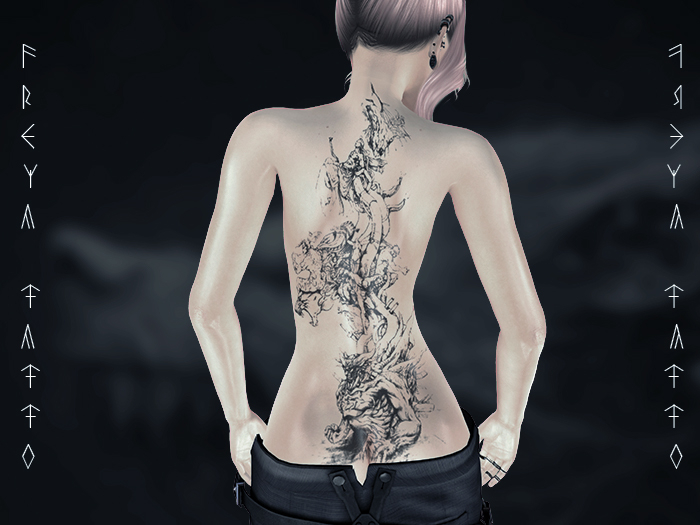 Freya Tattoo BOM - Demon back & buttocks