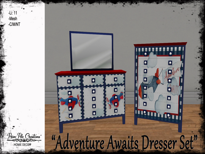 ~PPC~ Adventure Awaits Dresser Set 