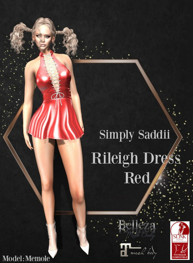 Simply Saddii-Rileigh Dress RED