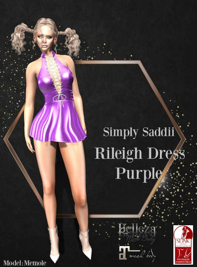 Simply Saddii-Rileigh Dress PURPLE