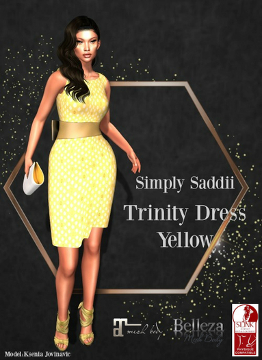 Simply Saddii-Trinity Dress Yellow