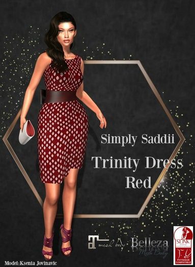 Simply Saddii-Trinity Dress Red