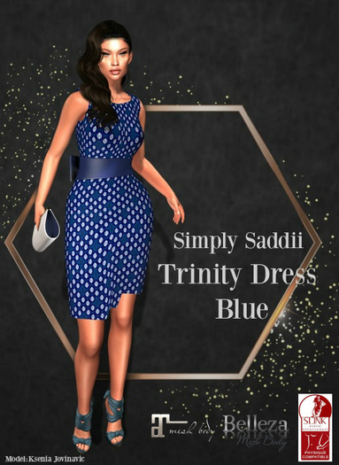 Simply Saddii-Trinity Dress Blue