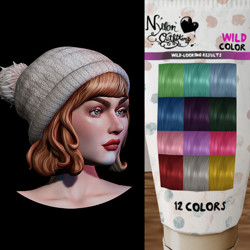 (NO) Pom Beanie Style - Wild Colors