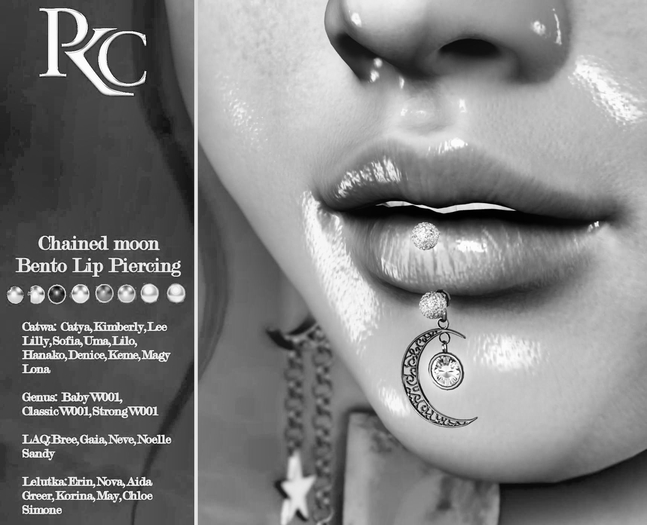 *PKC* Chained Moon Lip Piercing DEMO