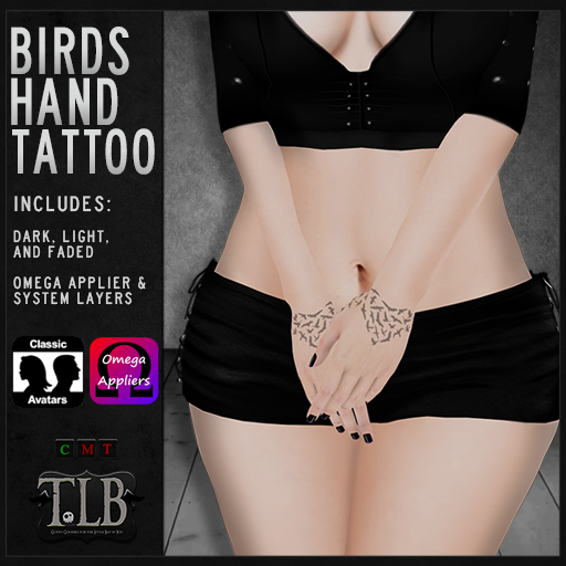 !TLB - Birds Hand Tattoo
