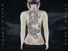 Freya Tattoo BOM - snake skull back