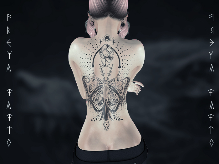 Freya Tattoo BOM - Butterfly back