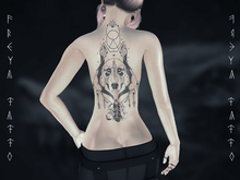 Freya Tattoo BOM  - Wolf mandala back