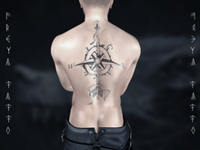 Freya Tattoo BOM - Compass Back Men