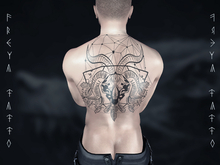Freya Tattoo BOM - Aries Back Men