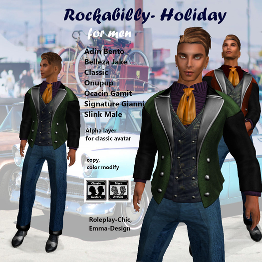 RP-Chic Rockabilly Holiday green_orange