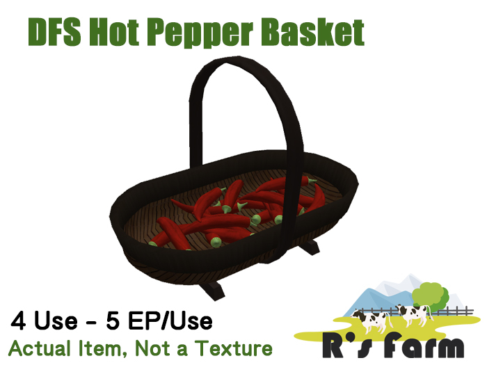DFS Hot Pepper Basket (4) (Actual Item Not a Texture)