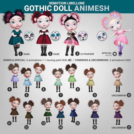 SEmotion Libellune Gothic Doll Animesh #12
