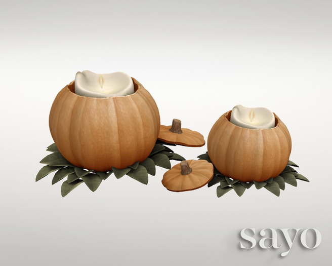 SAYO - Fallen Autumn Set - Pumpkin Candles
