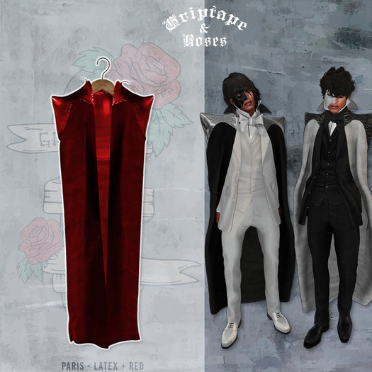 G+R PARIS Cape - Red + Latex