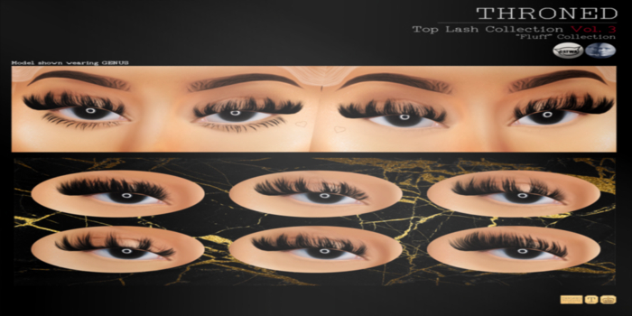 [THRONED] Top Lash Vol 3. - Fluff (CATWA) (Add Me)