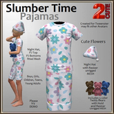 Slumber Time Pajamas [2cute] Cute Flowers