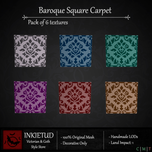 [INKIETUD] Baroque Square Carpet (Boxed)