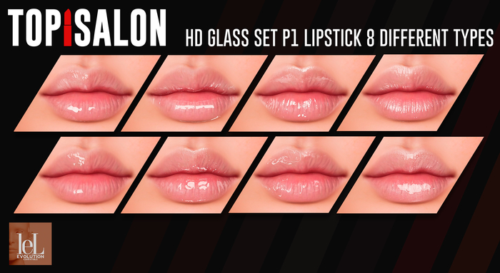 TOP1SALON - HD GLASS SET LIPSTICKS (Lelutka Evolution) P1