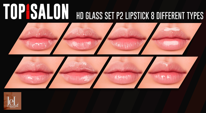 TOP1SALON - HD GLASS SET LIPSTICKS (Lelutka Evolution) P2