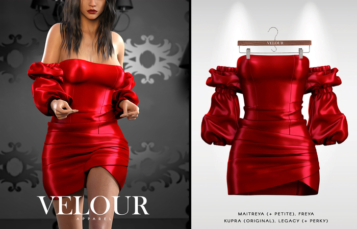 VELOUR APPAREL: "Miami" Dress (Red)