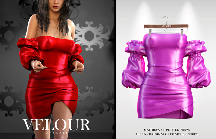 VELOUR APPAREL: "Miami" Dress (Purple)