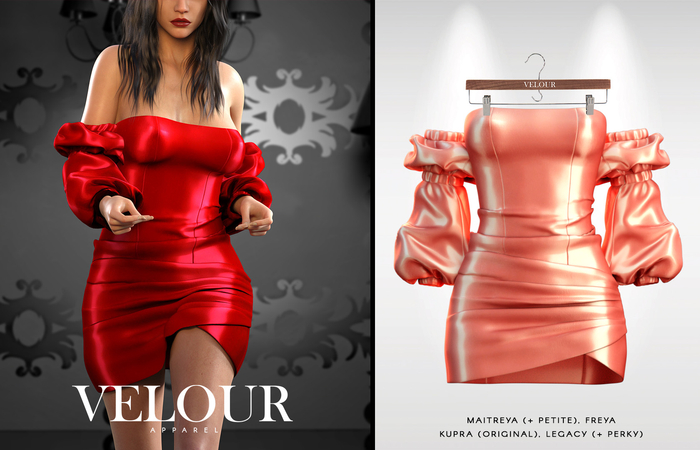VELOUR APPAREL: "Miami" Dress (Peach)