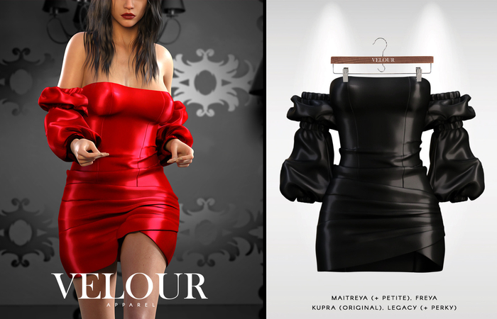 VELOUR APPAREL: "Miami" Dress (Black)