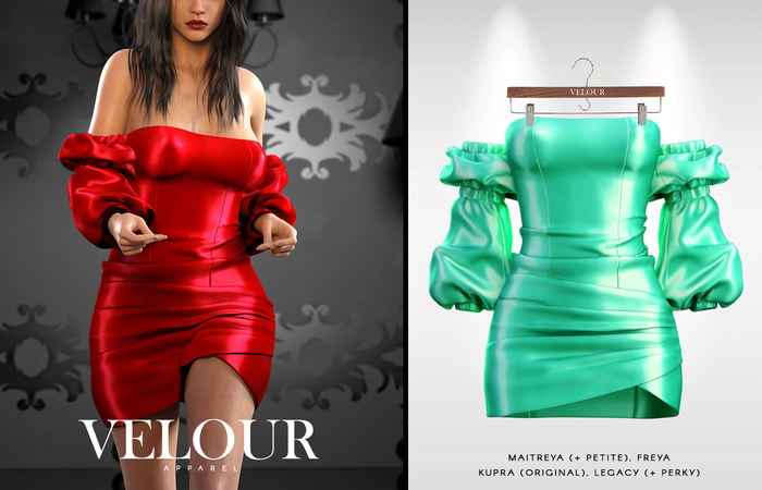 VELOUR APPAREL: "Miami" Dress (Emerald)
