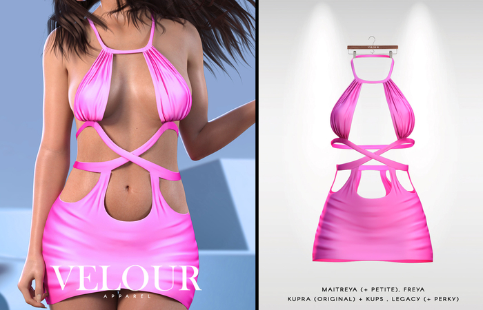 VELOUR: "Jelena" Dress (Candy)