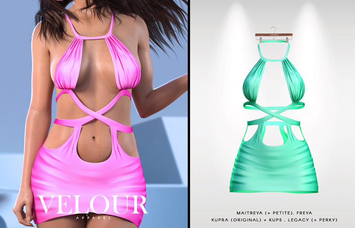 VELOUR: "Jelena" Dress (Emerald)