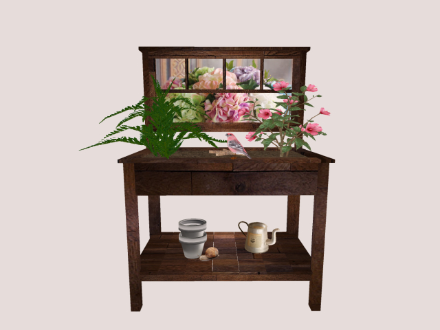 Garden Set  With Mesh plants