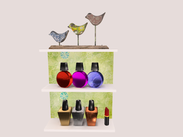 Nail Polish Bleu Background