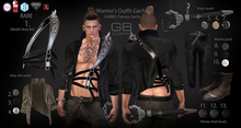 ::GB::Warrior pants (Aesthetic) Black