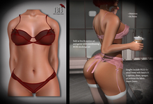 (*<*) 1313 Jacqueline Bra & Panties - Scarlet